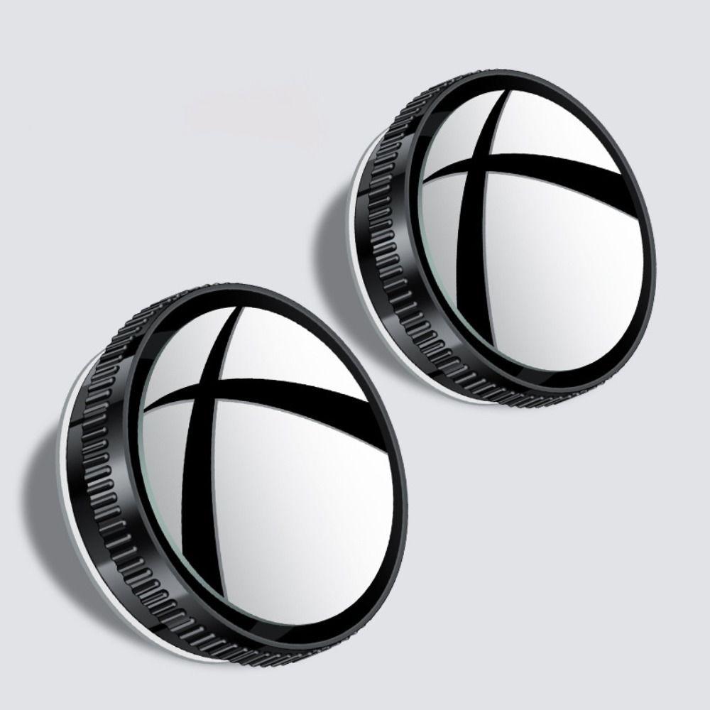 2pcs Suction Cup Car Blind Spot Mirrors 360 Adjustable Small Round Mirror