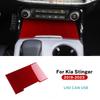 Real Soft Carbon Fiber Sticker For Kia Stinger CK 2019 2020 2021 2022 2023 LHD Car Gear Shift Storage Box Interior Accessories