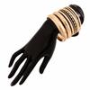 3/4/6/8Pcs Vintage Punk Metal Bracelets Multilayer Chunky Geometric Wide Bangles Stackable Handmade Exaggerated Cuff Bracelet