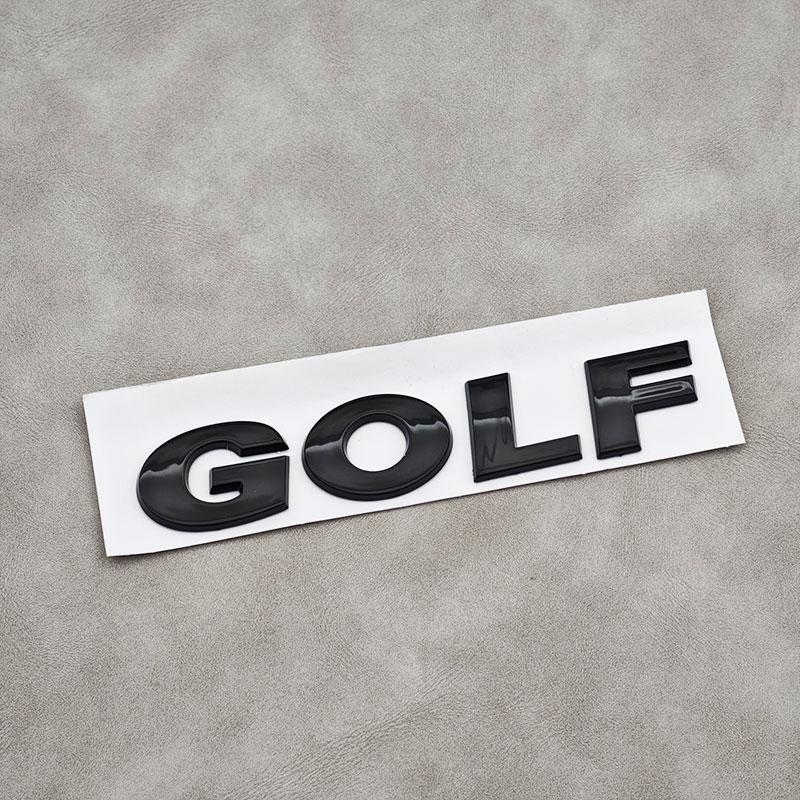 For VW Volkswagen Jetta MK5 Golf 3D ABS Chrome Black Logo GOLF Emblem Letters Sticker Car Rear Trunk Badge For Volkswagen VW Gol xf2