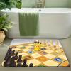 Psyduck Anime Print Non-slip Doormat, Soft Absorbent Floor Rug for Home Decor