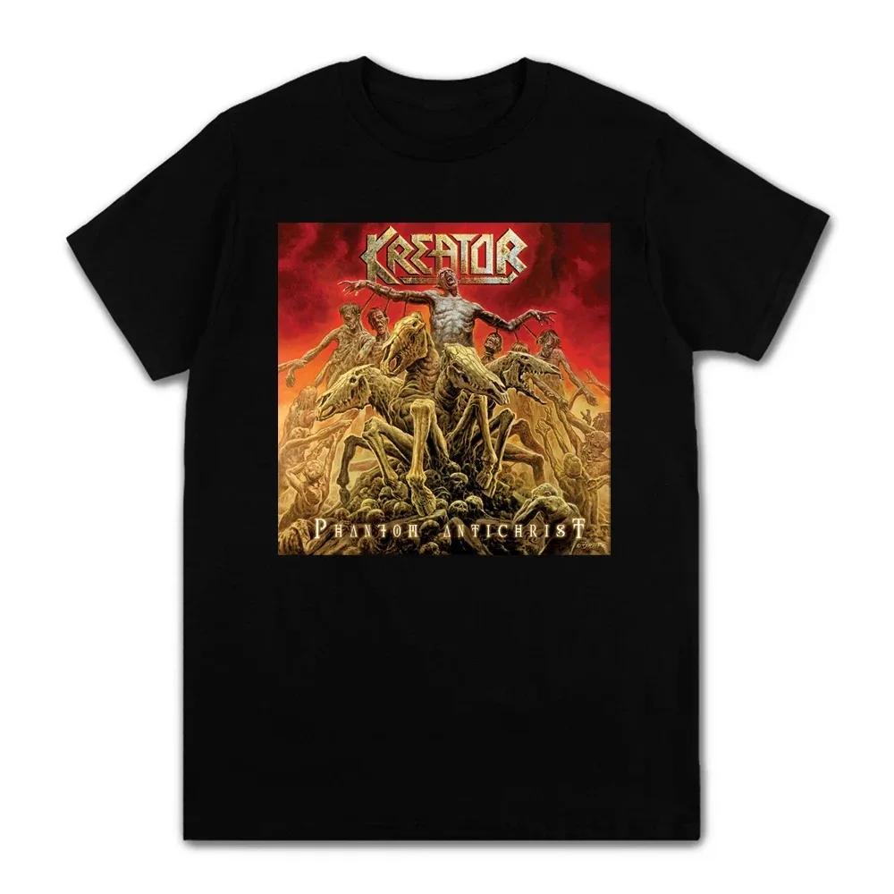 Short Sleeve T-shirts 100% Cotton Kreator Rock Heavy Metal Band Print Adult Unisex Thrash Metal Tees Size XS-3XL New