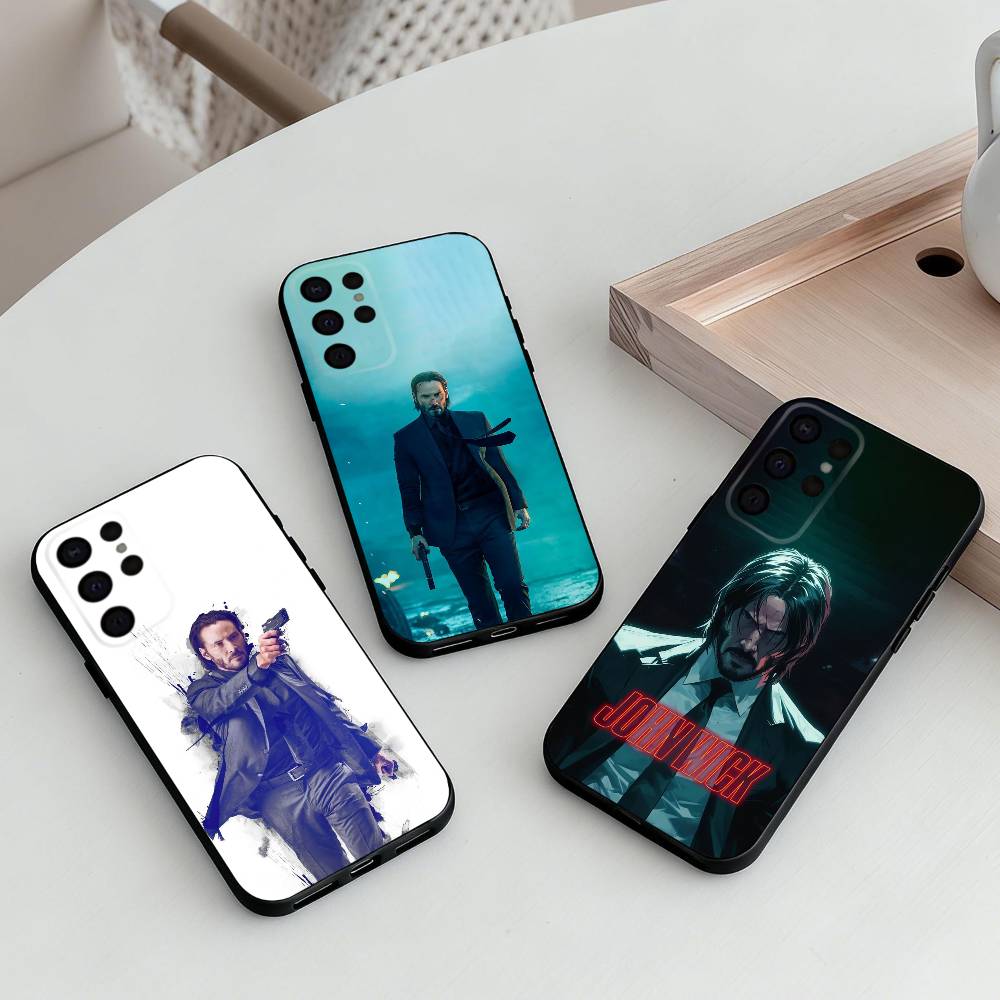 M-Персонаж фильма J-Джон У-Уик Чехол для телефона для Samsung S25,S24,S21,S22,S23,S30,Ultra,S20,Plus,Другие Мягкий черный чехол