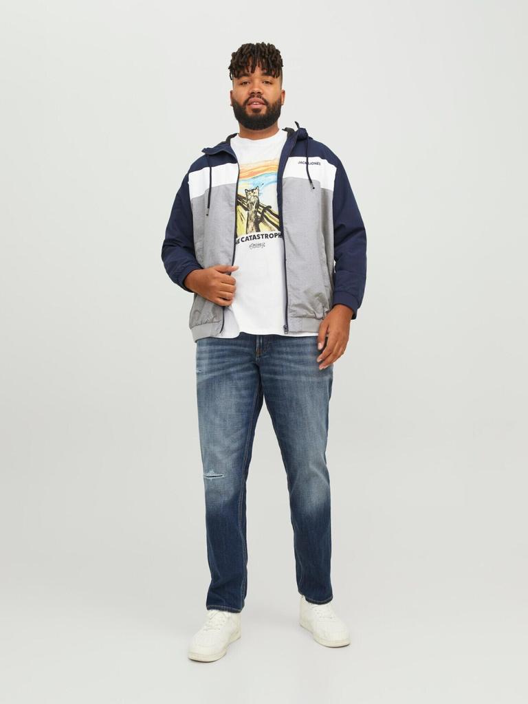 Зимняя куртка Jack & Jones Rush Plus Bomber Jacket (12243517) Jjerush Hood Noos Pls (12243517) navy blazer