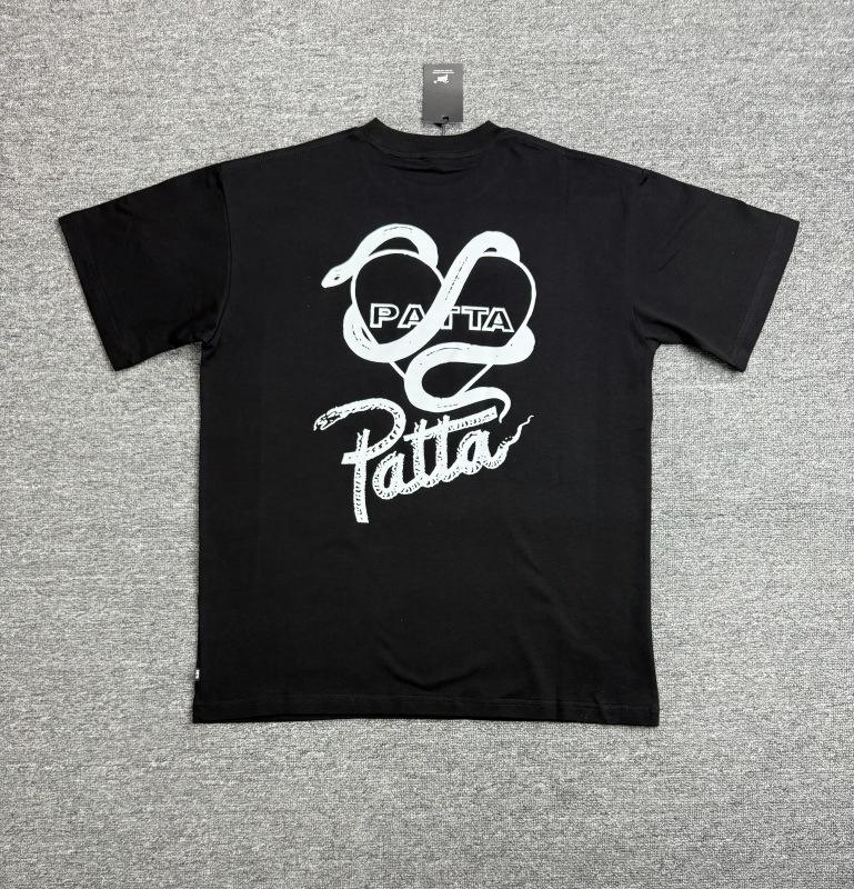 Cross-border trendy brand PATTA European and American street creative fun printing men's and women's casual loose short-sleeved collection T-shirt 