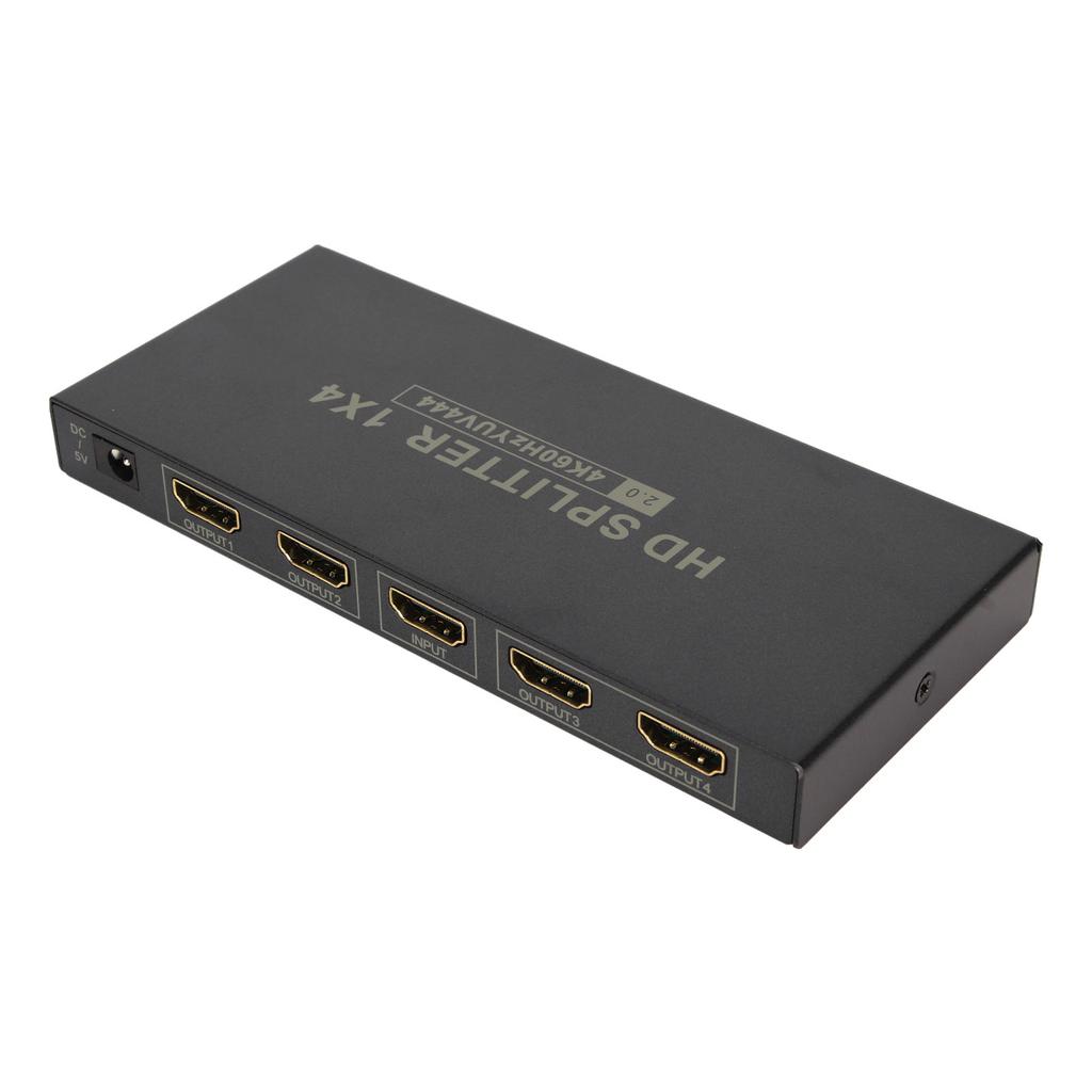 HD Multimedia Interface 2.0 Splitter 4K 60 Гц 1 вход 4 выхода 18 Гбит/с HDCP2.2 RGB444 Дублирующее зеркало