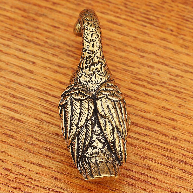 Латунные Ретро Изысканные Фигурки Уток Уникальные Изделия из Цельной Меди Животные Домашние Украшения для Свадебной Вечеринки Юбилейного Дня