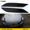 Стекловолоконные накладки на фары в JDM стиле Для Nissan 350Z 2003-2006 года 350Z Z33 FRP матово-черные накладки на фары передние Наклейка на крышку фар