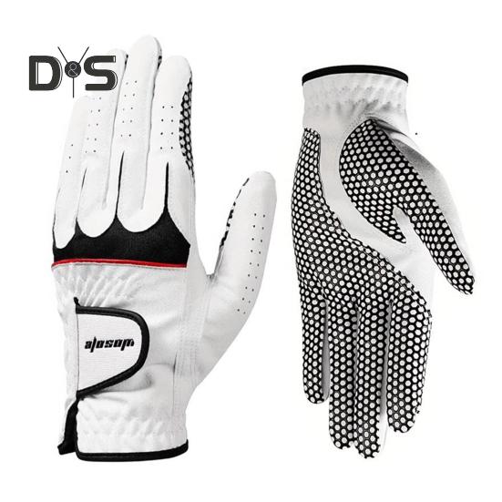Перчатки для гольфа мужские, для левой руки, нескользящие, быстросохнущие, вентилируемые, износостойкие перчатки для гольфа для любых погодных условий