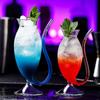 Wine Whiskey Glass Heat Resistant Sucking Juice Milk Drinking Tube Straw Cup Creative Wine Glass High Quality Glass Cup