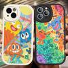 Чехол для телефона А-Удивительный мир Гамбола Аниме Для IPhone 11 12 13 14 15 16 Pro Max Mini Plus Мягкий кожаный чехол