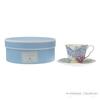 Wedgwood Butterfly Bloom Teacup Blue Pink & Saucer, & [Used]
