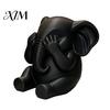 Modern Desktop Ornaments 3Pcs Elephants Figurine, 3D Printed No See Hear Speak Elephant Light Luxury Living Room Accents Statues, Minimalist