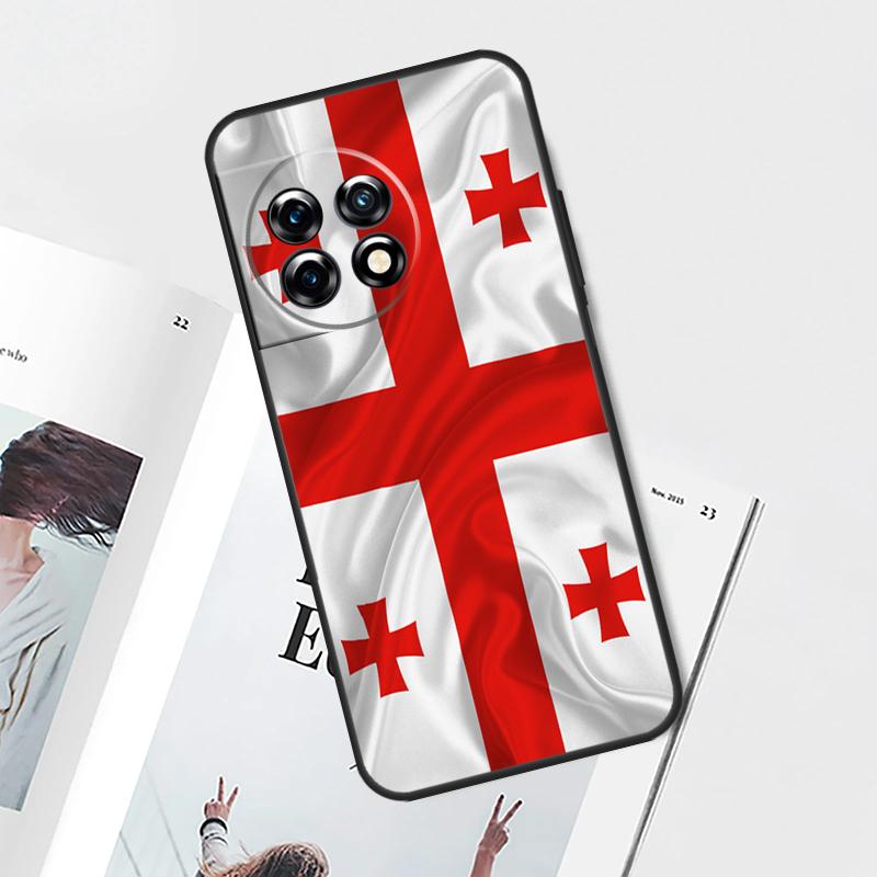 Georgia Flag Case For OnePlus Nord CE 5 3 4 Lite N20 N30 OnePlus 15 13 12 11 10 Pro 12R 13R 10T 13T Cover