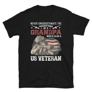 Солдат Честь Долг Америка Дедушка Ветеран США Футболка