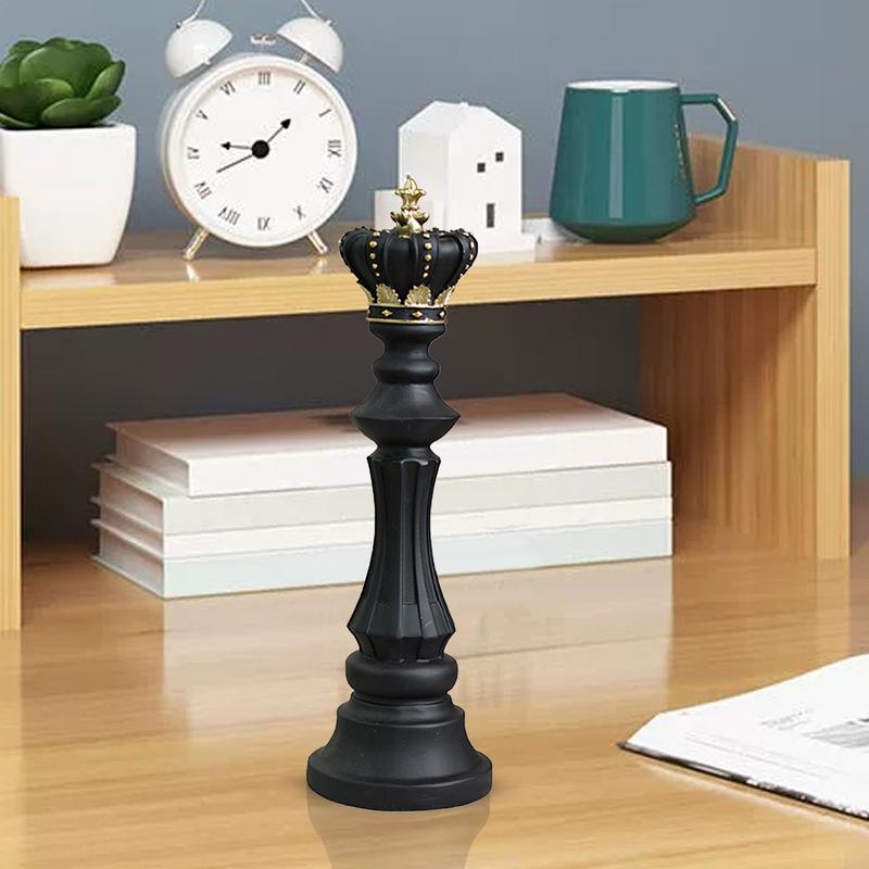 Шахматная фигурка из смолы Декор Шахматная фигурка Статуэтка Шахматная статуэтка Настольные украшения Король Королева Шахматы Ремесло из смолы Декор для стола Коллекционный