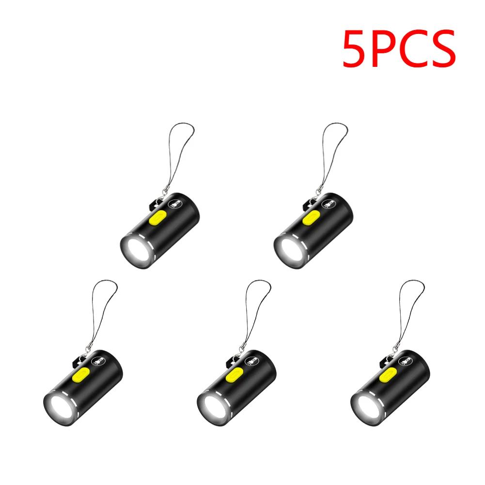 Type-C Power LED Handheld Mini Flashlight Aluminum Alloy Portable Camping Flashlight Camping Torch Light for Outdoor Camping