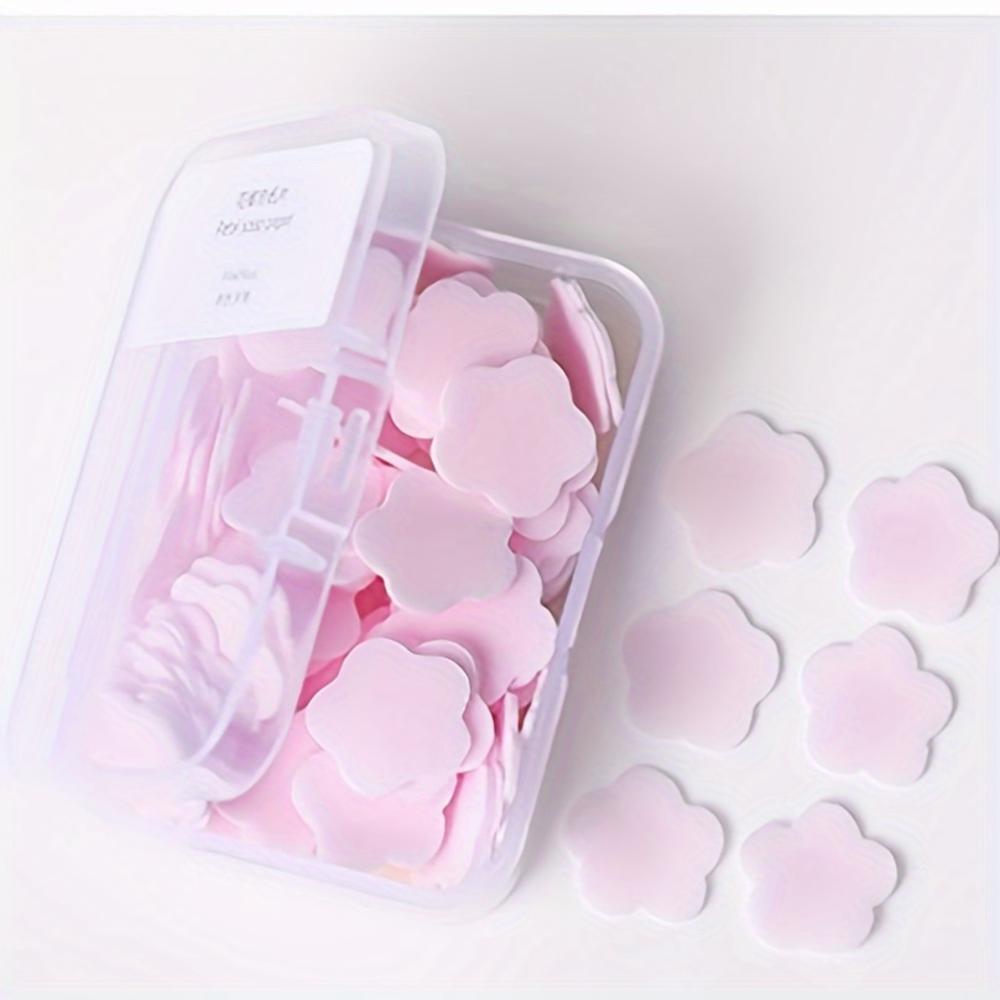 Портативные мыльные листы для мытья рук для путешествий, для детей, студентов, биоразлагаемые мини-мыльные листы с цветочным ароматом в коробке