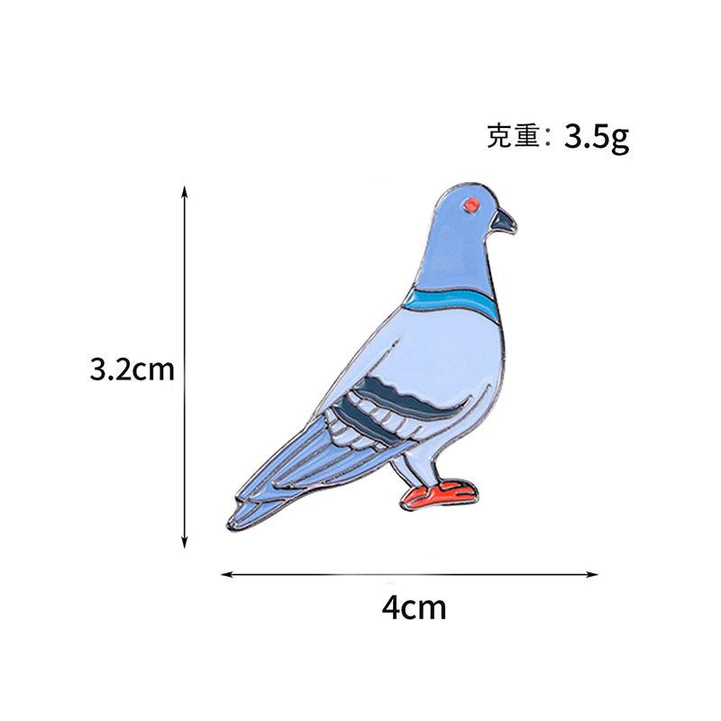 Cartoon animal peace dove creative brooch decoration collar schoolbag backpack clothing badge accessories