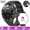 LIGE 2025 Новые мужские умные часы Bluetooth Calling 800mAh Большая батарея Heart Rate Blood Pressure Health Smartwatch для Android IOS
