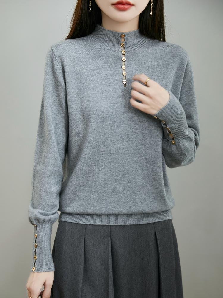 Женский кашемировый свитер Qinghe кашемир 50% шелк 50% шерсть осенне-зимний кашемировый пуловер мягкий и теплый