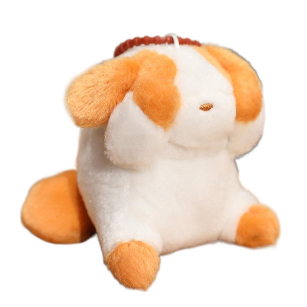 Animal Shy Cat Dog Keychain Funny Plush Doll Pendant Capybara Plush Pendant  Kid Boys