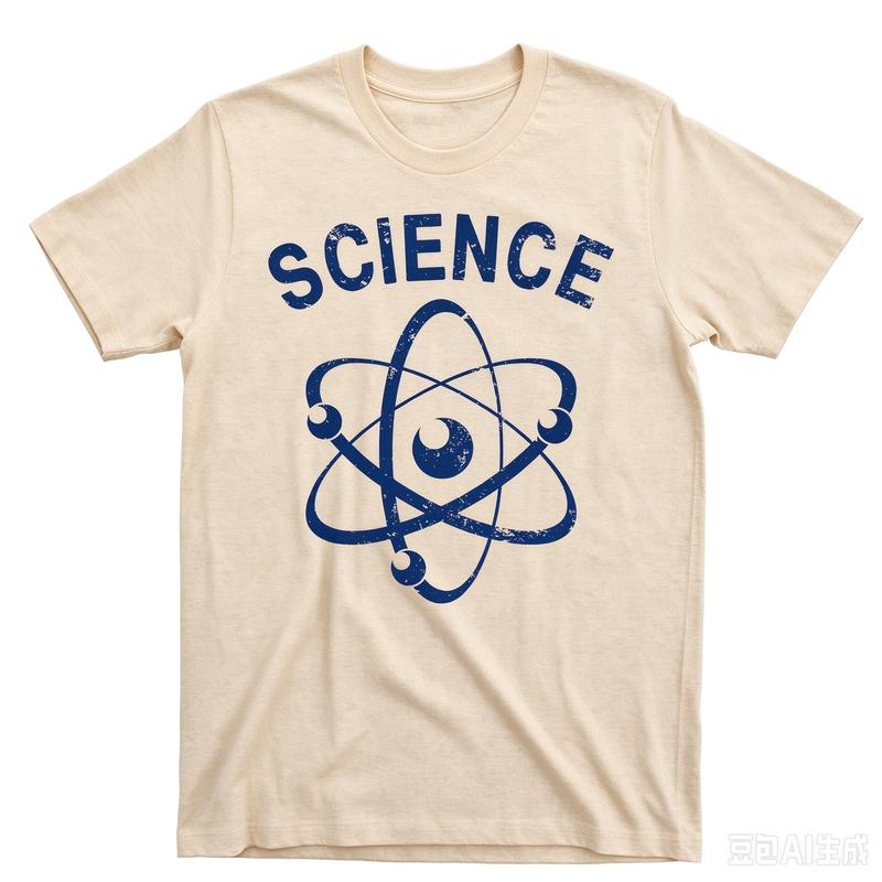 Science Atom Graphic Tee Retro Distressed Design T Shirt Unisex Unisex Physics Chemistry Lover Casual Cotton Short Sleeve Y2k Top