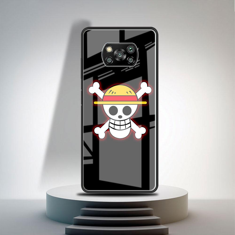 Стеклянный чехол для Xiaomi Poco X3 NFC 11 Lite 11T F3 M3 для Redmi Note 11 10 9 8 Pro 10S 9S 9A 9C чехол для телефона аниме черный