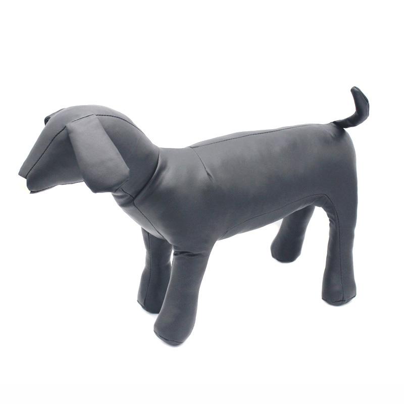 pawstrip 1PC Leather Dog Mannequin Standing Position Dog Models PetShop Display For Clothing Apparel Collar Pet Dog Toys