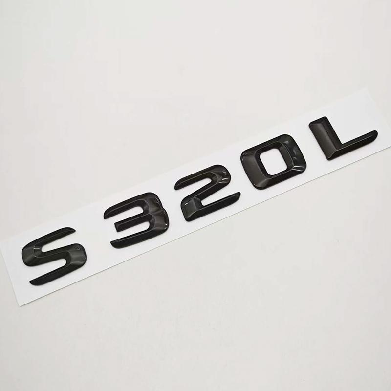 3D ABS Car Letters Logo S300L S320L Badge Sticker Emblem Decals For Mercedes Benz S Class S300L S320L V221 V222 Tail Accessories BX5