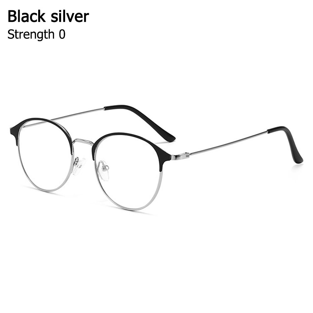 Unisex Metal Round Frame Classic Myopia Glasses Eyeglasses Optical Glasses Eyewear
