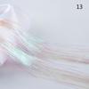 Hot Sale Sparkly Synthetic Hair Bling Silk Hair Tinsel Glitter Rainbow  Color Hair Extension