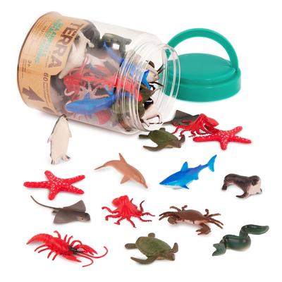 Terra Marine Life Sea Animal World Sea Creature Фигурки Набор из 60 в 12 типах Игрушки для животных Возраст Оригинальный продукт 3+