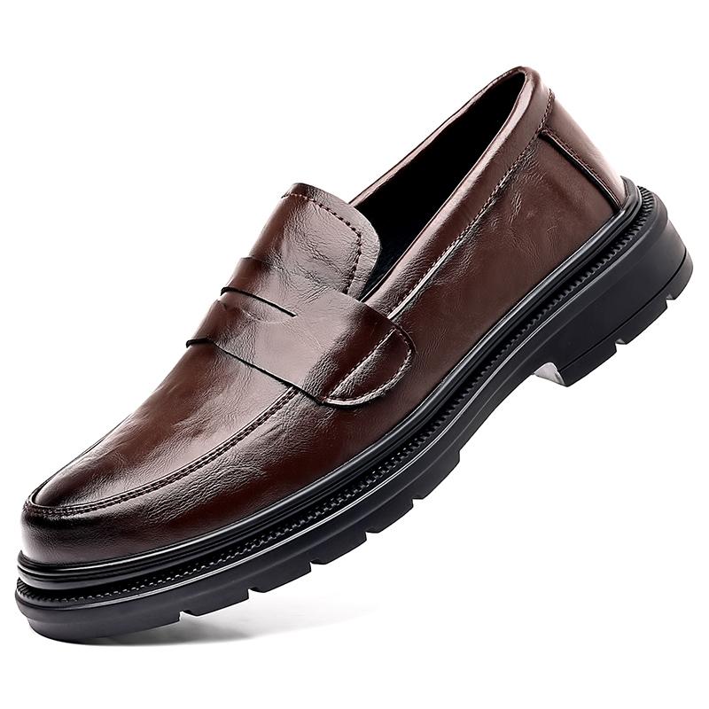 Модные дышащие повседневные туфли для отдыха на открытом воздухе для мужчин, нескользящие туфли на плоской подошве для ходьбы, новые мужские кожаные мокасины, кроссовки для работы в офисе и вождения