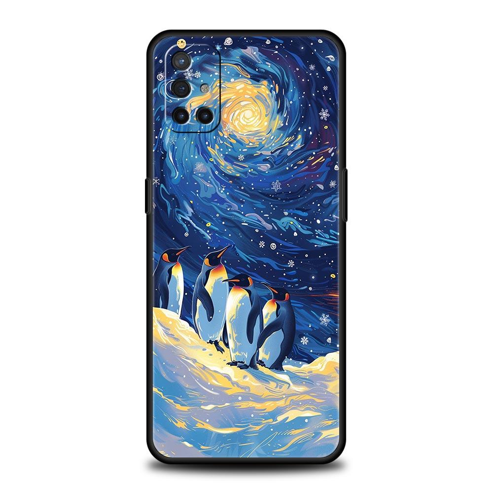 Милый чехол для телефона с пингвином Kawaii Для OnePlus 15 13 12 11 10 9 8 15T 13T 10T 7T Pro 13R 12R 9RT 8T Nord 4 N10 2T CE 2 3 5G