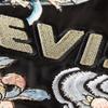 Evisu Double Eagle Logo Embroidered Long Sleeve Jacket Women jackets Black 2EAHTW0JK735XX