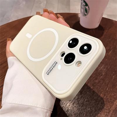 Роскошный Магнитный Ударопрочный Чехол Для MagSafe Для iPhone 15 14 13 12 11 Pro Max Беспроводная Зарядка Матовый Мягкий Чехол Аксессуары