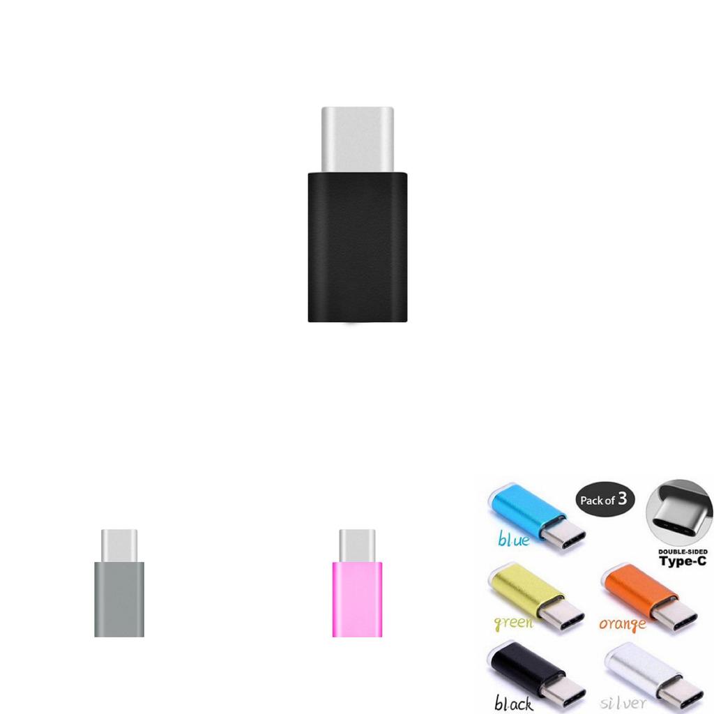Премиум 3 шт. Металлический Micro USB на USB-C Type-C Синхронный Зарядный Адаптер для Бесшовного Подключения