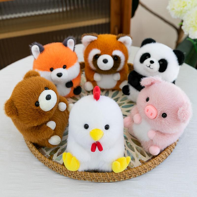 15Cm Cartoon Animals Plush Toy Stuffed Capybara Penguin Sloth Frog Doll Companion Appeasing Gift
