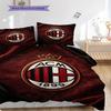 AC Milan Legacy: Passion Field Three-piece set (1 * duvet cover + 2 * pillowcase, without core) Bedding set Duvet cover and pillowcase