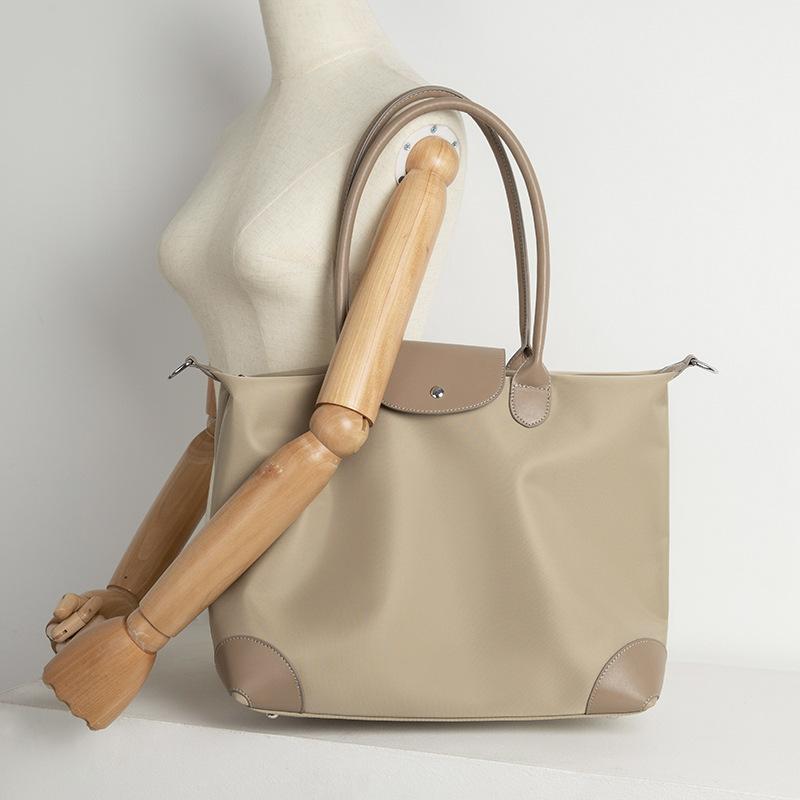 Новая сумка-тоут большой вместимости, плечевая сумка из ткани Оксфорд, контрастная сумка для учебы, поездок на работу, сумка для мамы, сумка для покупок