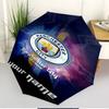Manchester Football FC Print Automatic Open Close Umbrella, Portable Foldable Umbrella, for Outdoor Commute Camping Trip, Ideal Birthday Gift