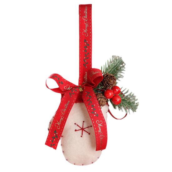 Рождественское украшение Маленький сапожок Варежка Санта Снеговик Пряничный человечек Подвесное украшение на елку Праздничный декоративный кулон для автомобиля для декора стен и дверей