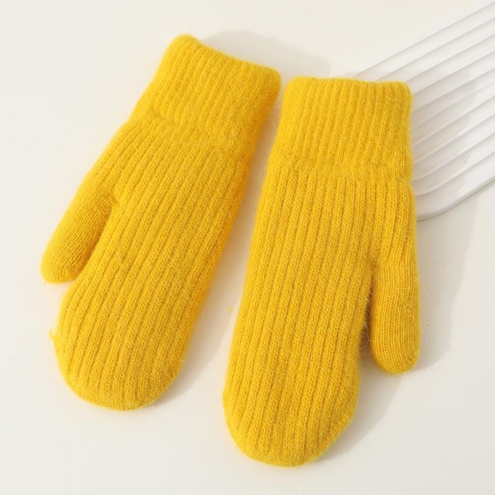 Ветрозащитные плюшевые варежки Утолщенные перчатки с полными пальцами Новые теплые перчатки Зима
