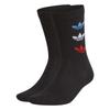 adidas Оригинальные носки ADICOLOR с круглым вырезом, унисекс, 2 пары, черные GN4913
