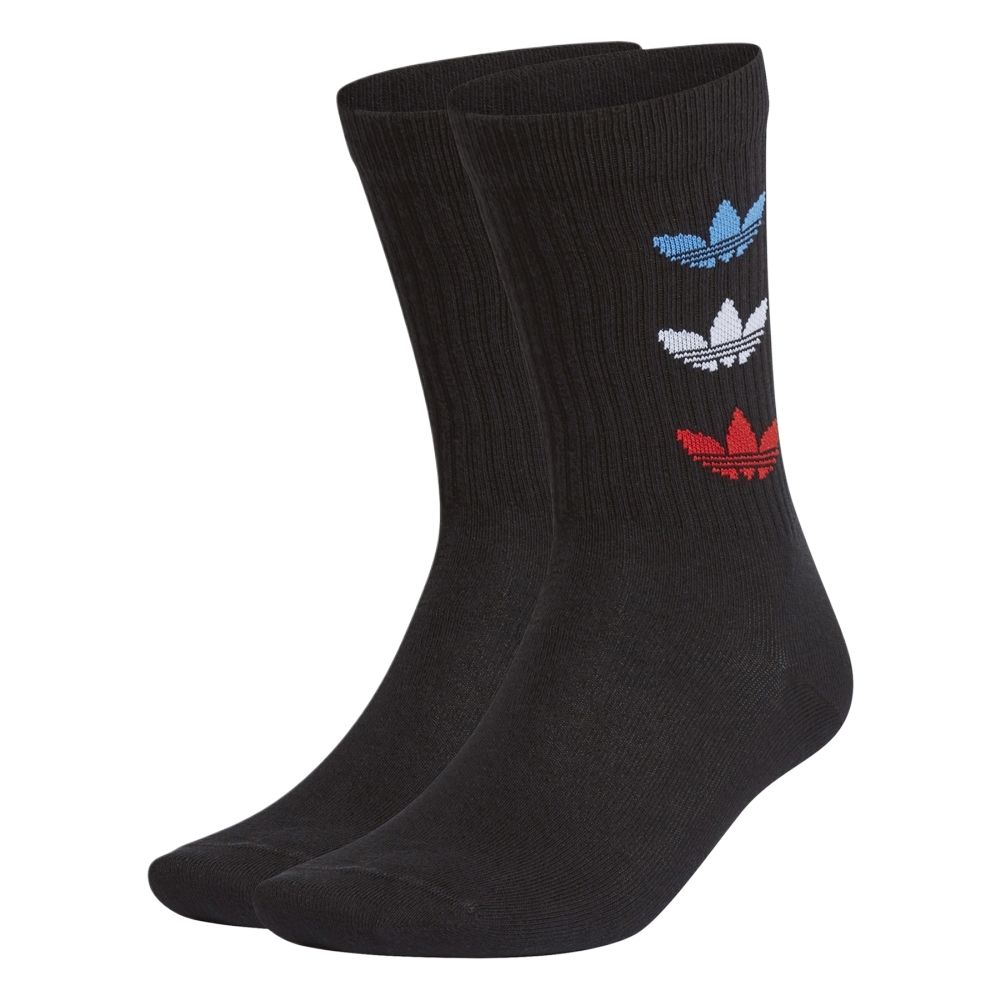 adidas Оригинальные носки ADICOLOR с круглым вырезом, унисекс, 2 пары, черные GN4913