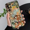 Чехол для телефона Samsung A55 A16 A56 A36 A35 A15 A53 A54 A33 A34 A25 A05S A52 A52S A14 A26 A71 Арт с тигром