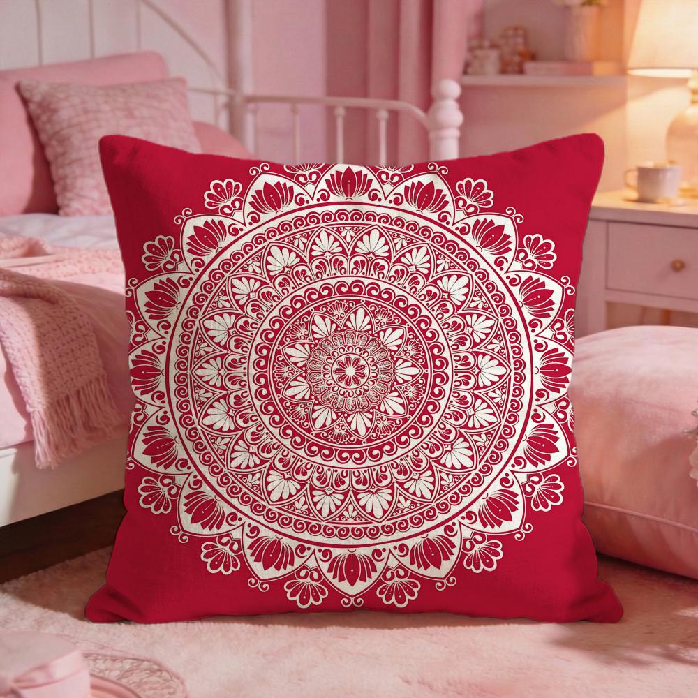 Ornate European Retro MotifS Cushion Cover Premium Comfort Reversible Pillow Cove Two in One Design for Any Room  Car Interior