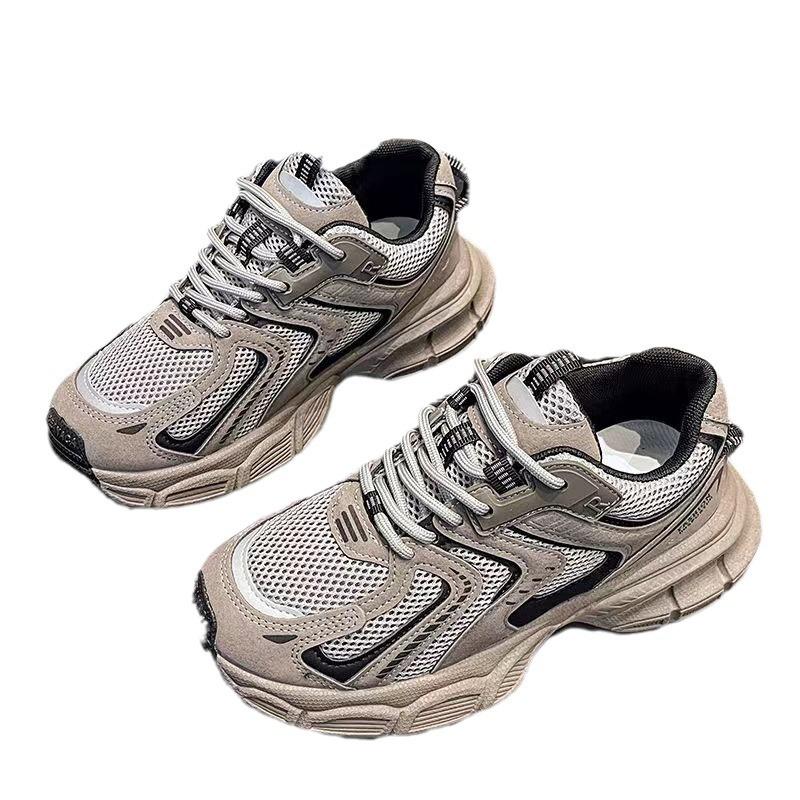 Retro Dad Shoes Women's Spring and Autumn New Ins Trendy Thick-soled Versatile Casual Breathable Student Sports Shoes