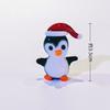 Миниатюрная стеклянная фигурка пингвина Милое животное Домашнее украшение для стола Рождественский орнамент Гостиная Автомобиль Подарки Декоративные принадлежности Новое